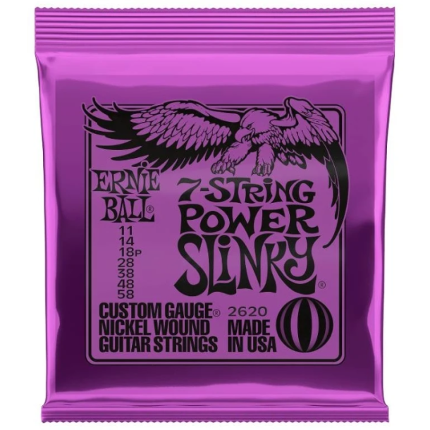 Ernie Ball 2620 7-String Power Slinky Nickel